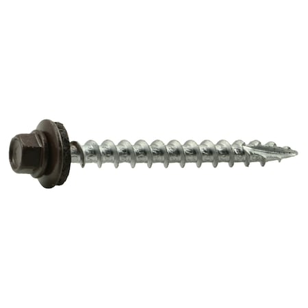 Buildright Self-Drilling Screw, #10 x 2 in, Painted Steel Hex Head Hex Drive, 360 PK 51834